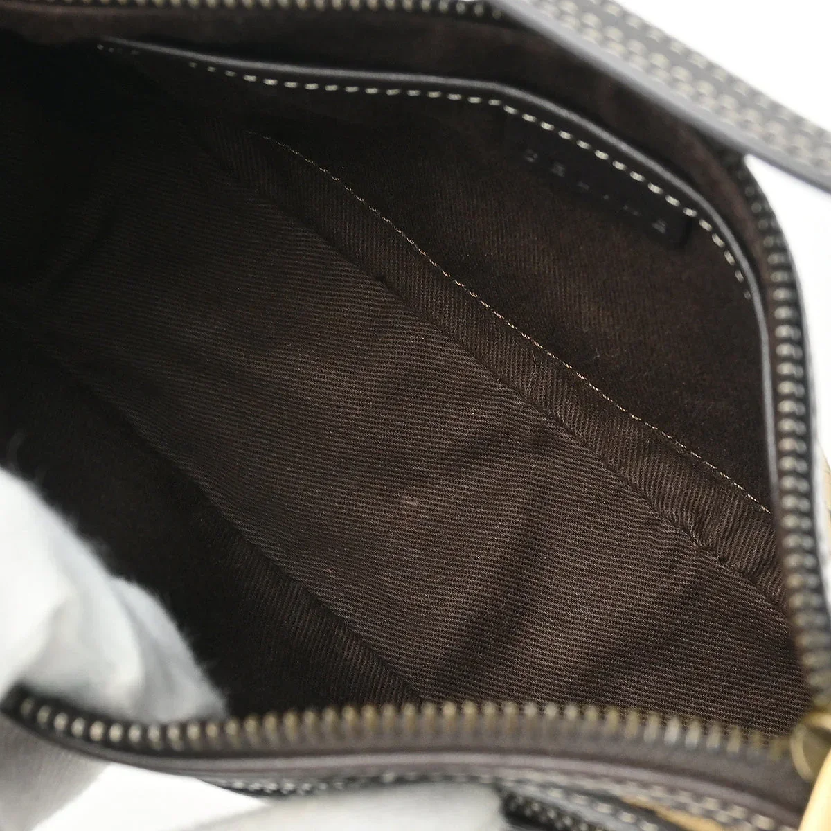 Celine Brown Macadam Handbag - Image 8
