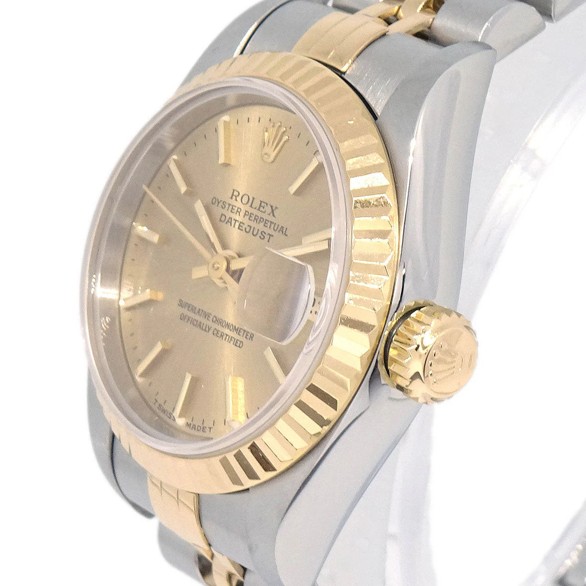 Rolex Oyster Perpetual Datejust 26mm Ref.69173 Self-winding Watch 18K SS - Image 4
