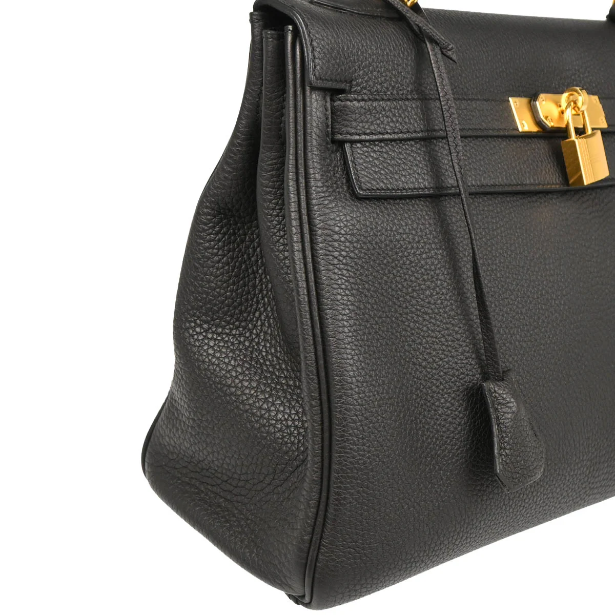 Hermes 2016 Black Togo Kelly 32 Retourne 2way Shoulder Handbag - Image 3