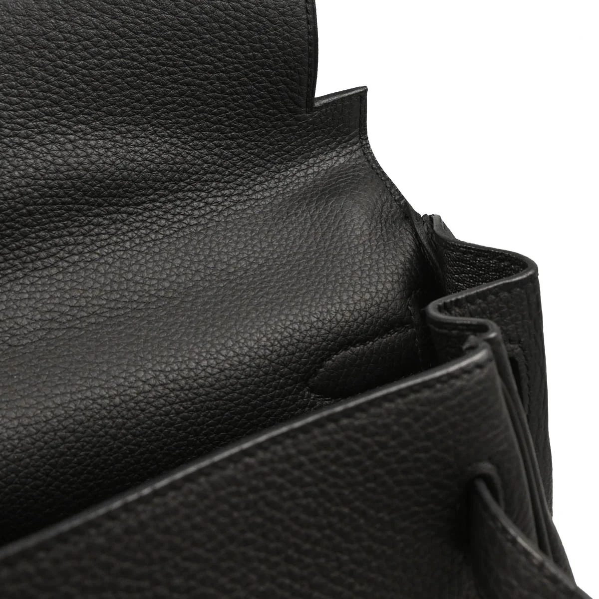Hermes 2016 Black Togo Kelly 32 Retourne 2way Shoulder Handbag - Image 8