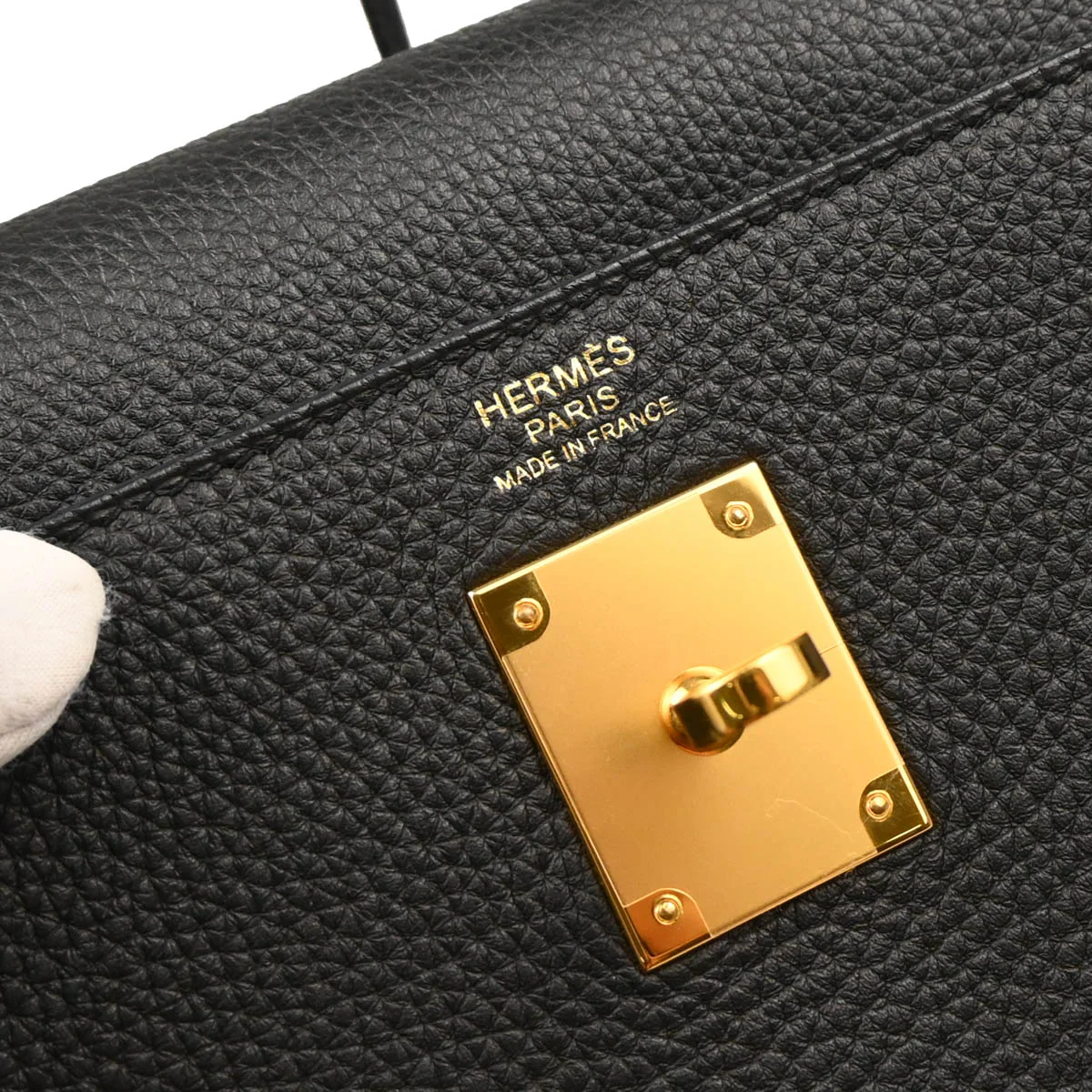 Hermes 2016 Black Togo Kelly 32 Retourne 2way Shoulder Handbag - Image 9