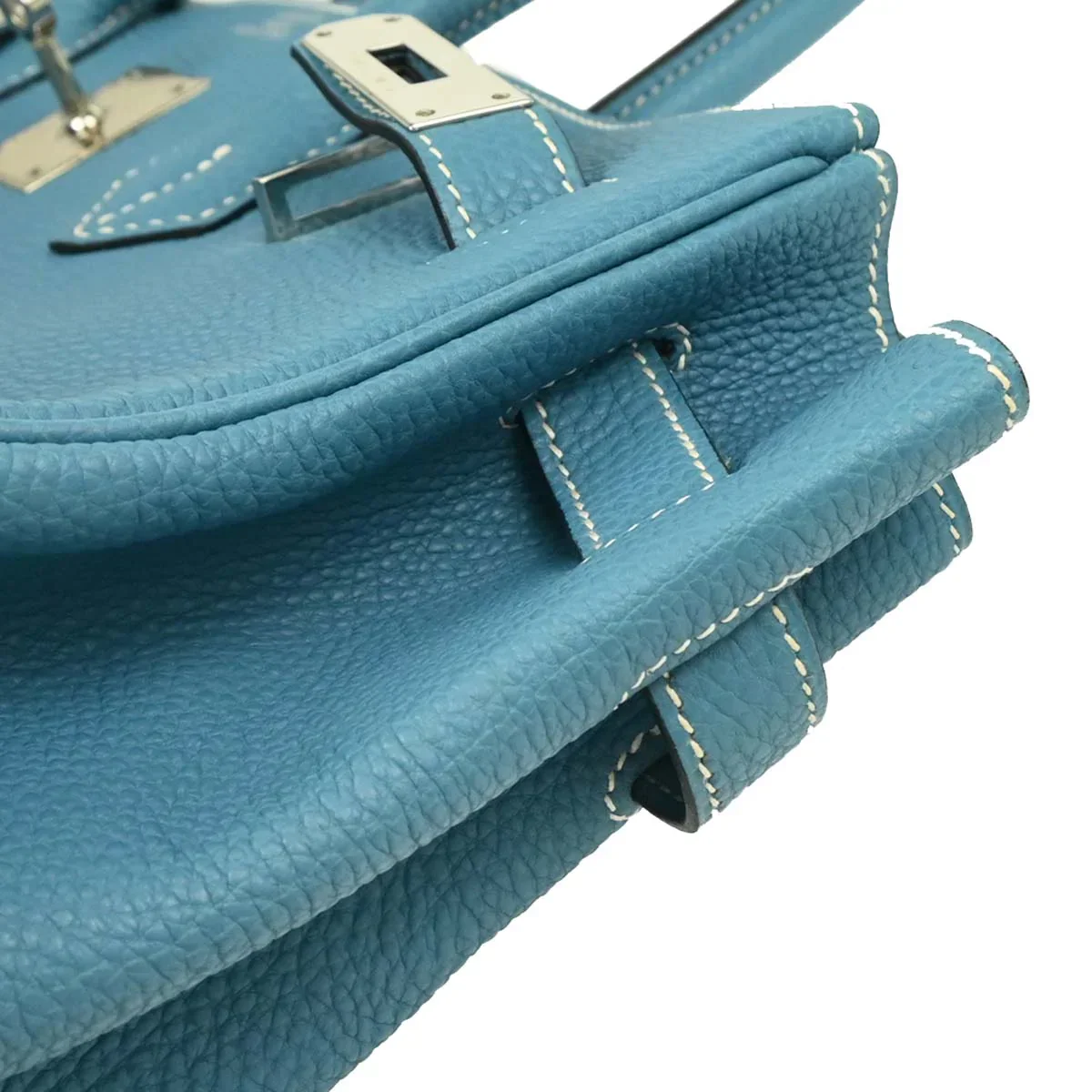 Hermes Blue Jean Togo Birkin 35 Handbag - Image 6