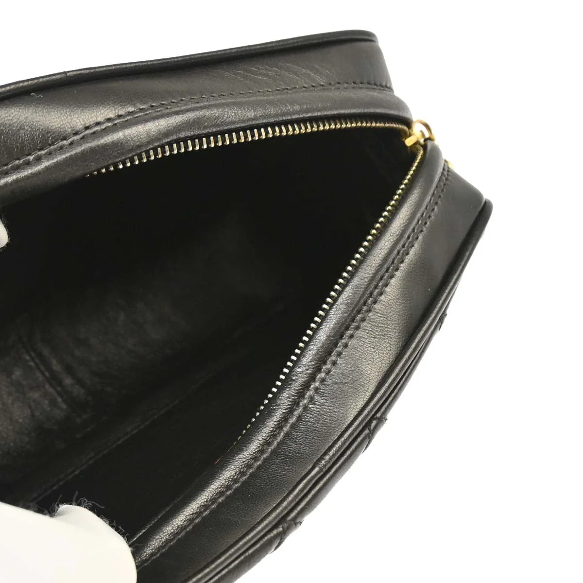 Chanel 1994-1996 Black Lambskin Camera Bag - Image 4
