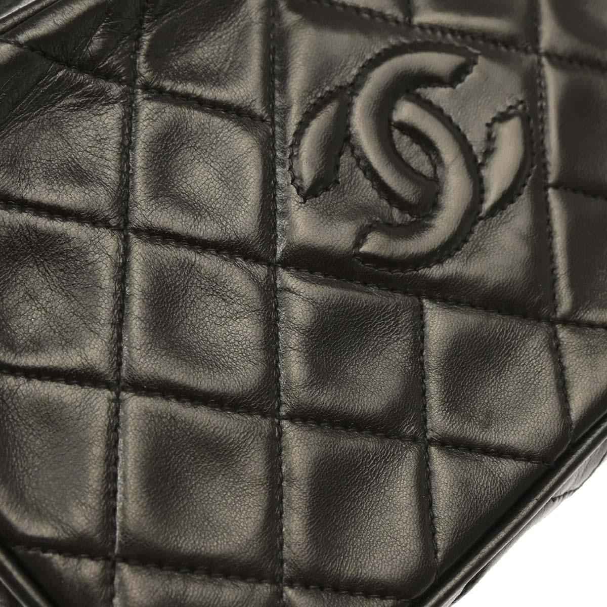 Chanel 1994-1996 Black Lambskin Camera Bag - Image 6