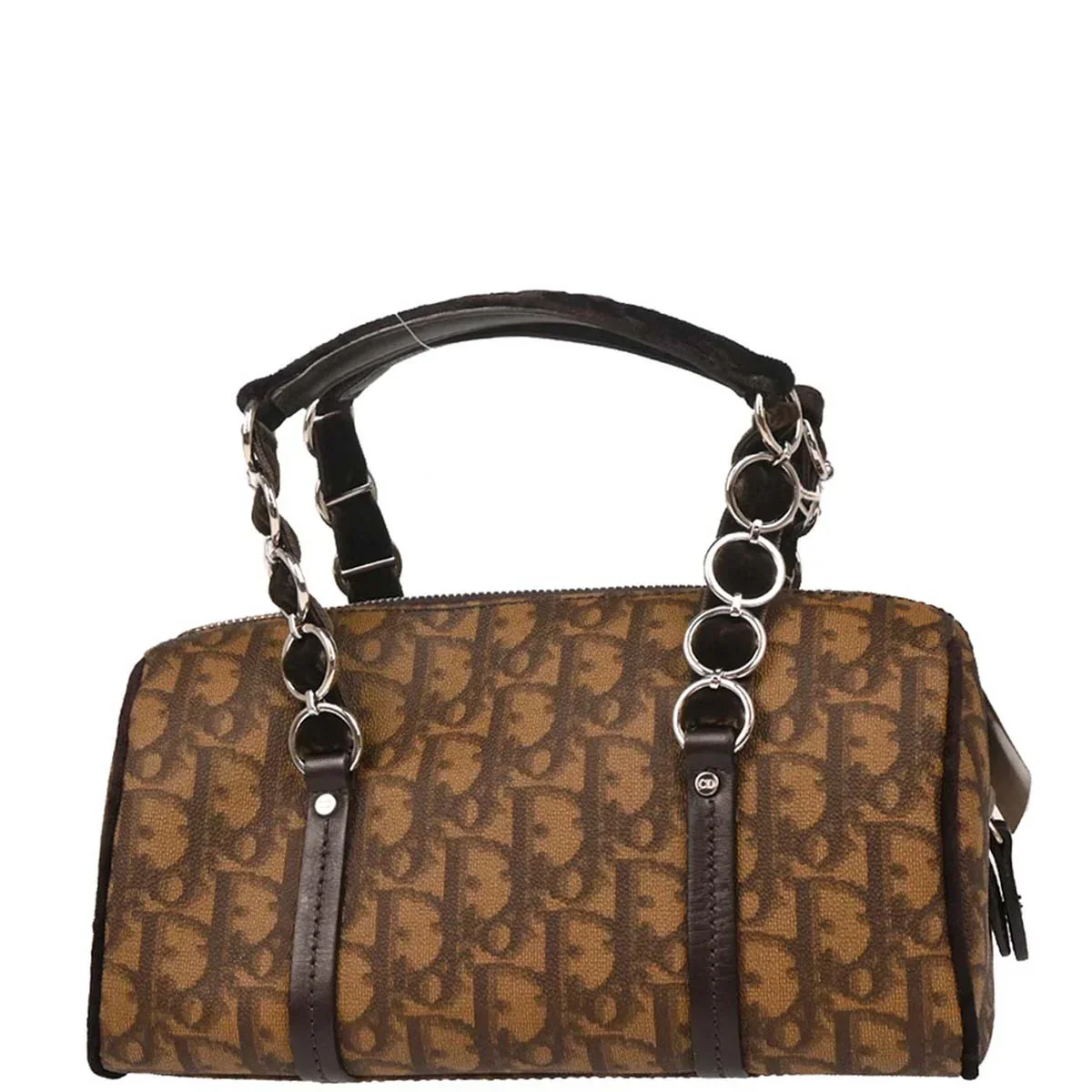 Christian Dior Brown PVC Trotter Romantic Handbag - Image 2