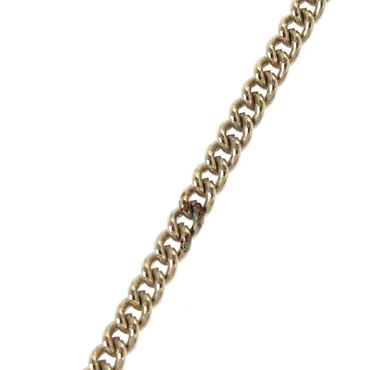 Chanel Gold Mini CC Pendant Necklace Rhinestone 04A - Image 4