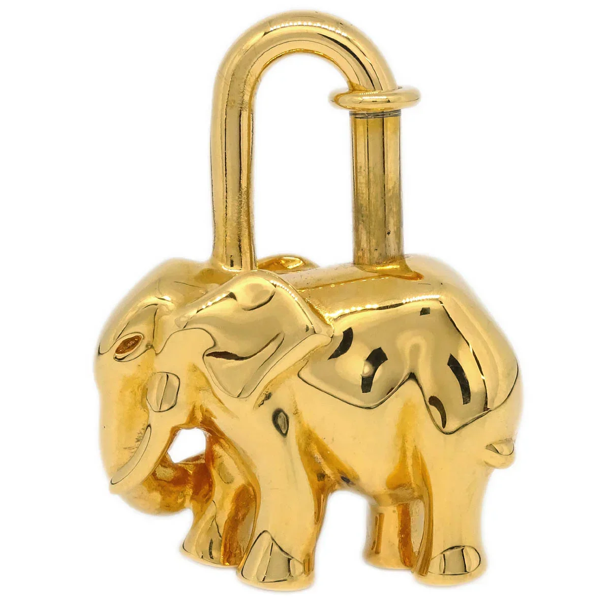 Hermes 1988 Elephant Cadena Gold Small Good - Image 2