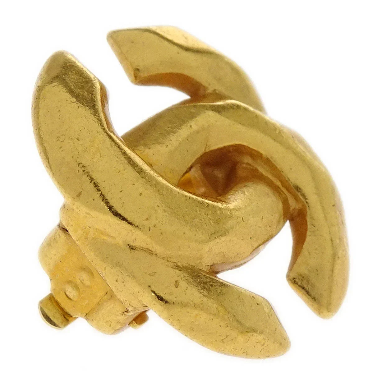 Chanel Gold CC Earrings Clip-On 99P - Image 2
