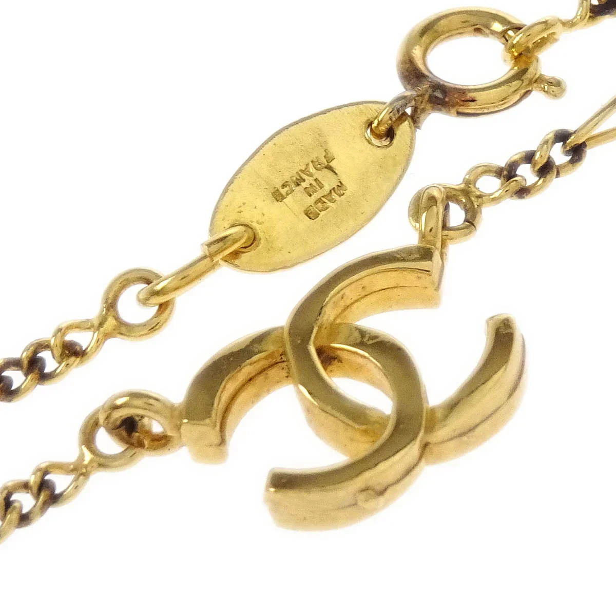 Chanel Gold CC Chain Pendant Necklace 1982 - Image 3