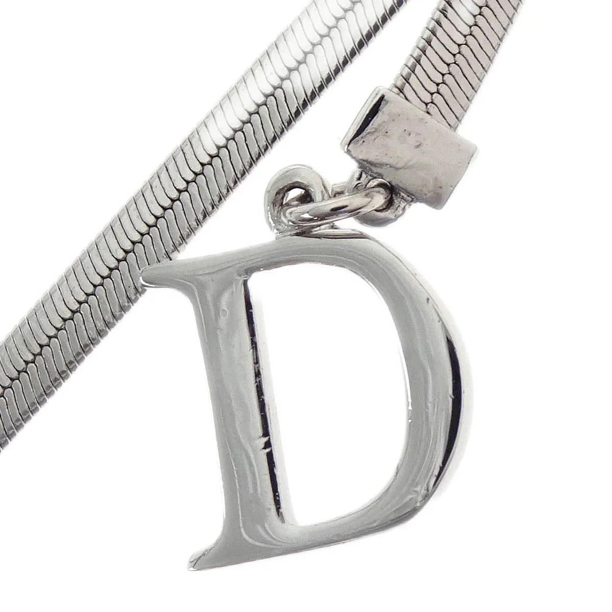 Christian Dior Bow Necklace Silver - Image 4