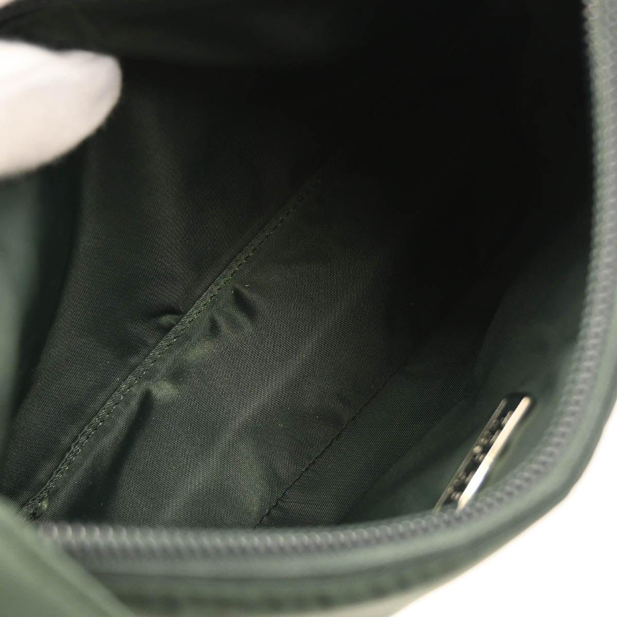 Prada Dark Green Nylon Hobo Handbag - Image 7
