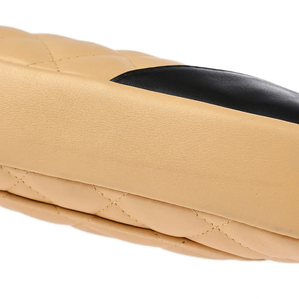 Chanel 2005-2006 Beige Calfskin Cambon Ligne Handbag - Image 3