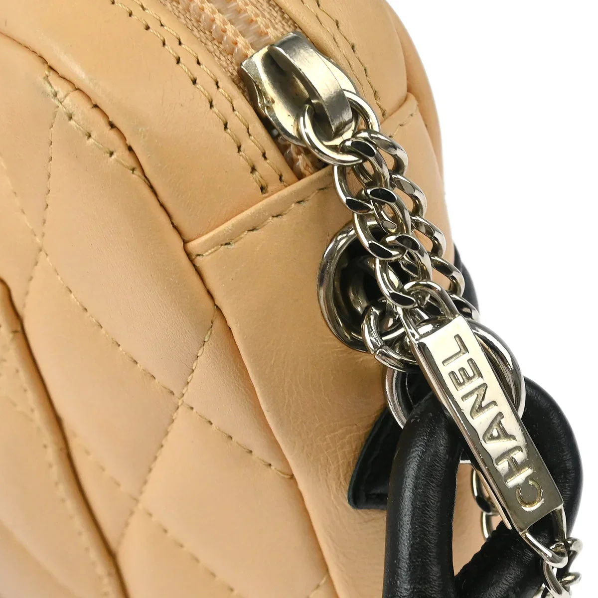 Chanel 2005-2006 Beige Calfskin Cambon Ligne Handbag - Image 5