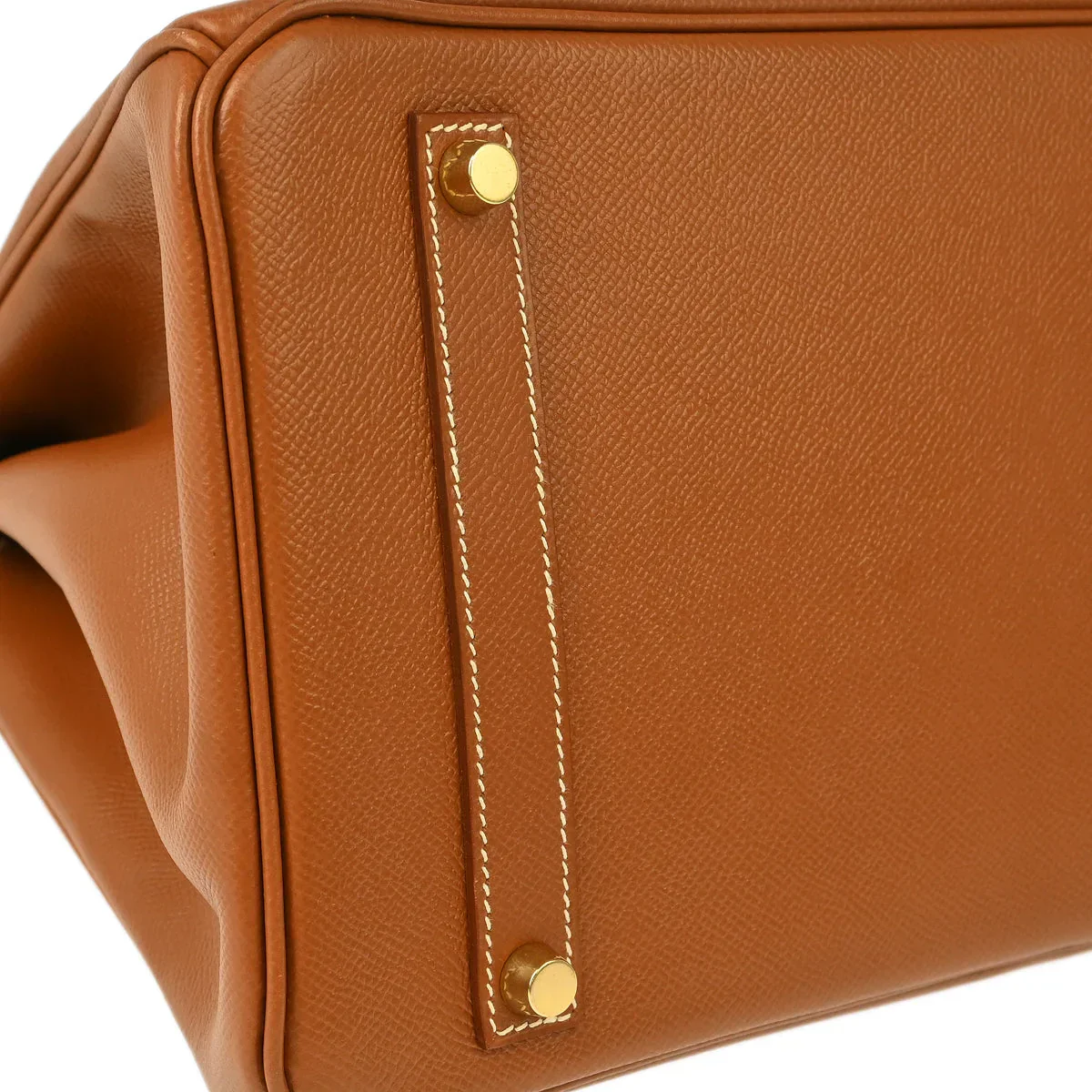 Hermes 2000 Gold Courchevel Birkin 35 Handbag - Image 4