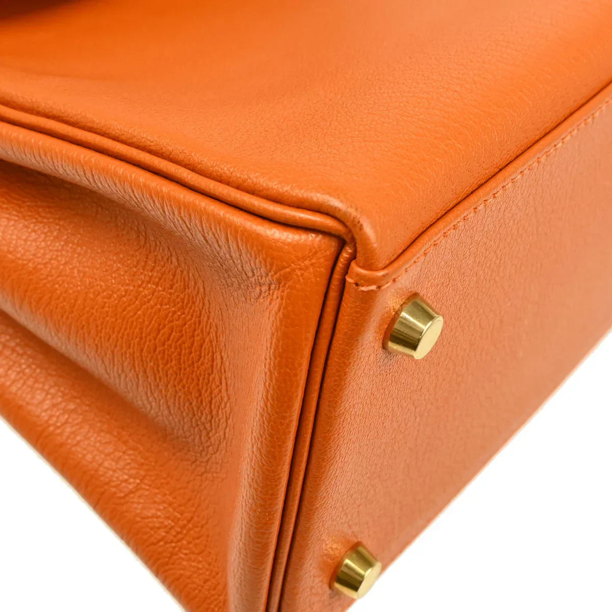 Hermes Orange Chevre Myzore Kelly 28 Retourne 2way Shoulder Handbag - Image 5