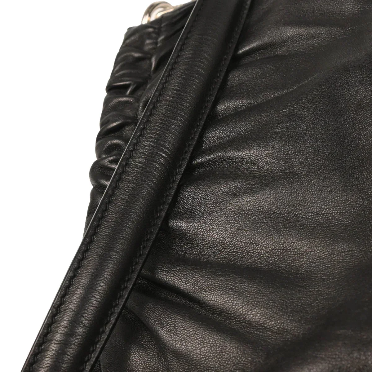 Prada Black Leather Handbag - Image 7