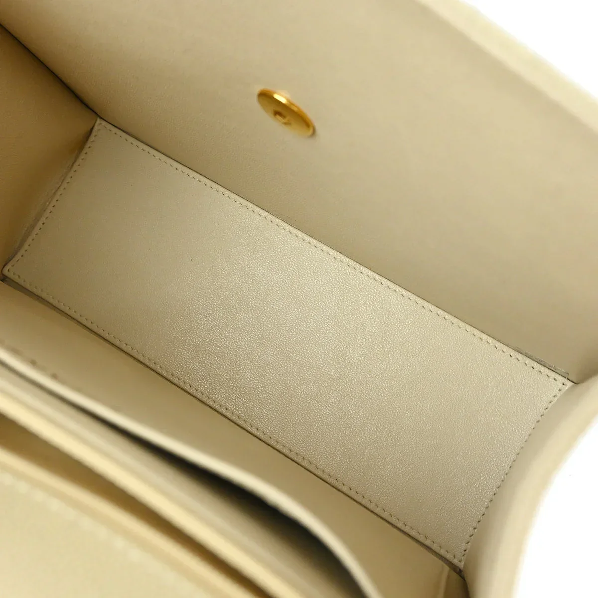 Chanel 1997-1999 Off-white Caviar Top Handle Handbag - Image 9