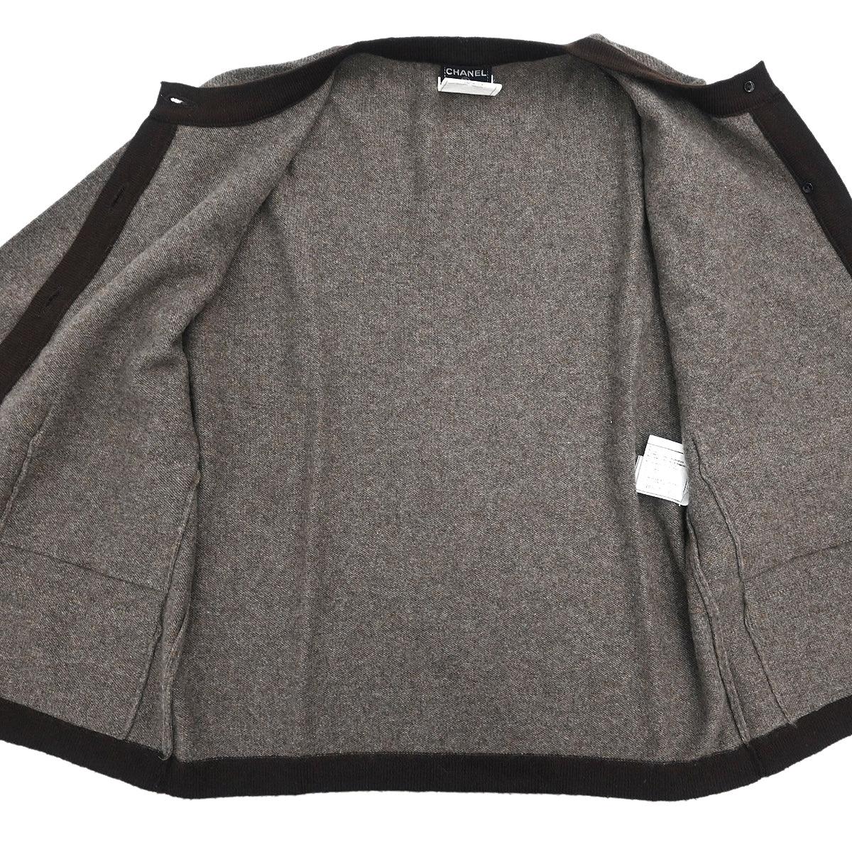 Chanel 1996 Ensemble Cardigan Top Brown #38 - Image 8