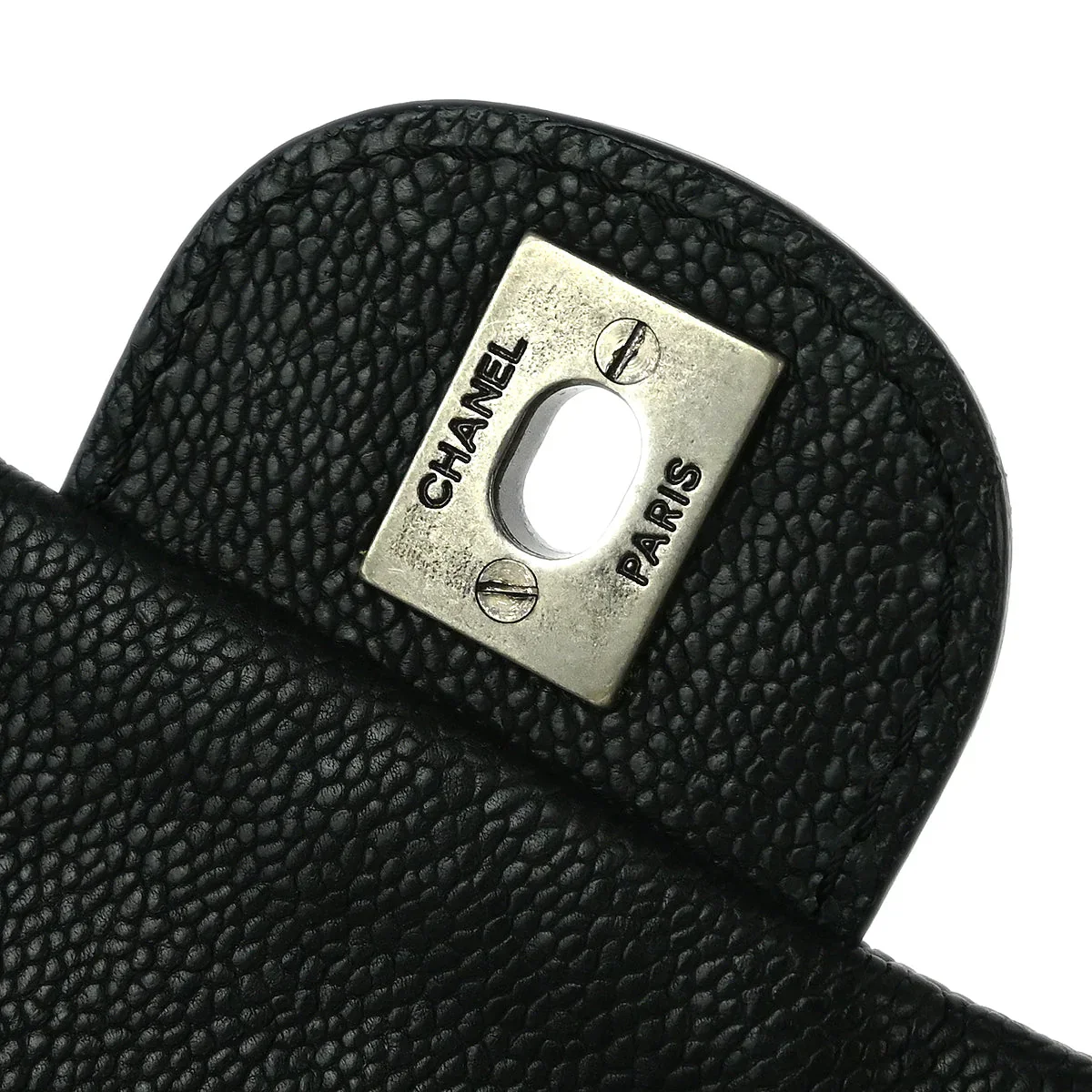 Chanel 2005-2006 Black Caviar Shoulder Bag - Image 8