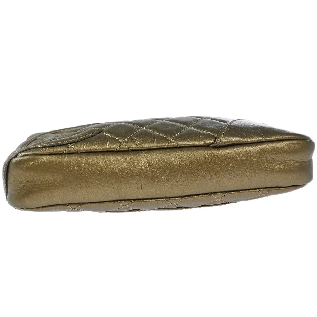 Chanel 2006-2008 Metallic Bronze Calfskin Cambon Ligne Handbag - Image 4