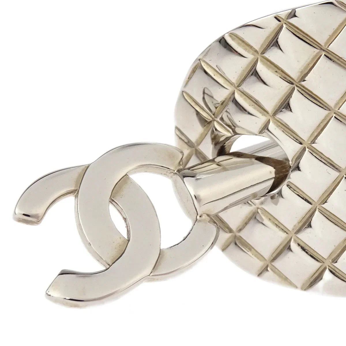 Chanel Hair Clip Hairpin Barrette Silver 98A - Image 2