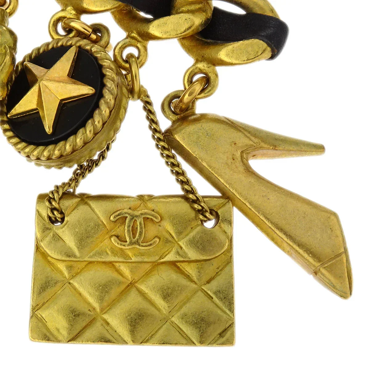 Chanel Icon Brooch Pin Gold Costume Pearl 94A - Image 3