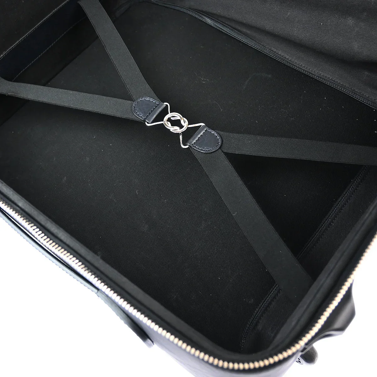 Chanel 1989-1991 Black Nylon Calfskin Carry-On Rolling Luggage - Image 7