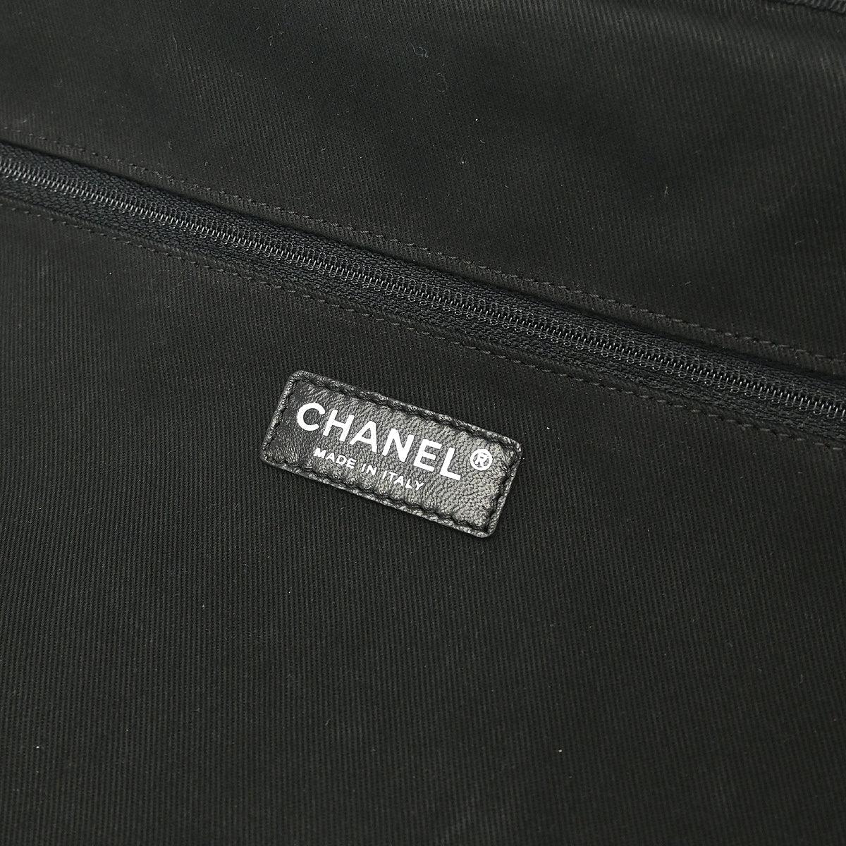 Chanel 1989-1991 Black Nylon Calfskin Carry-On Rolling Luggage - Image 8