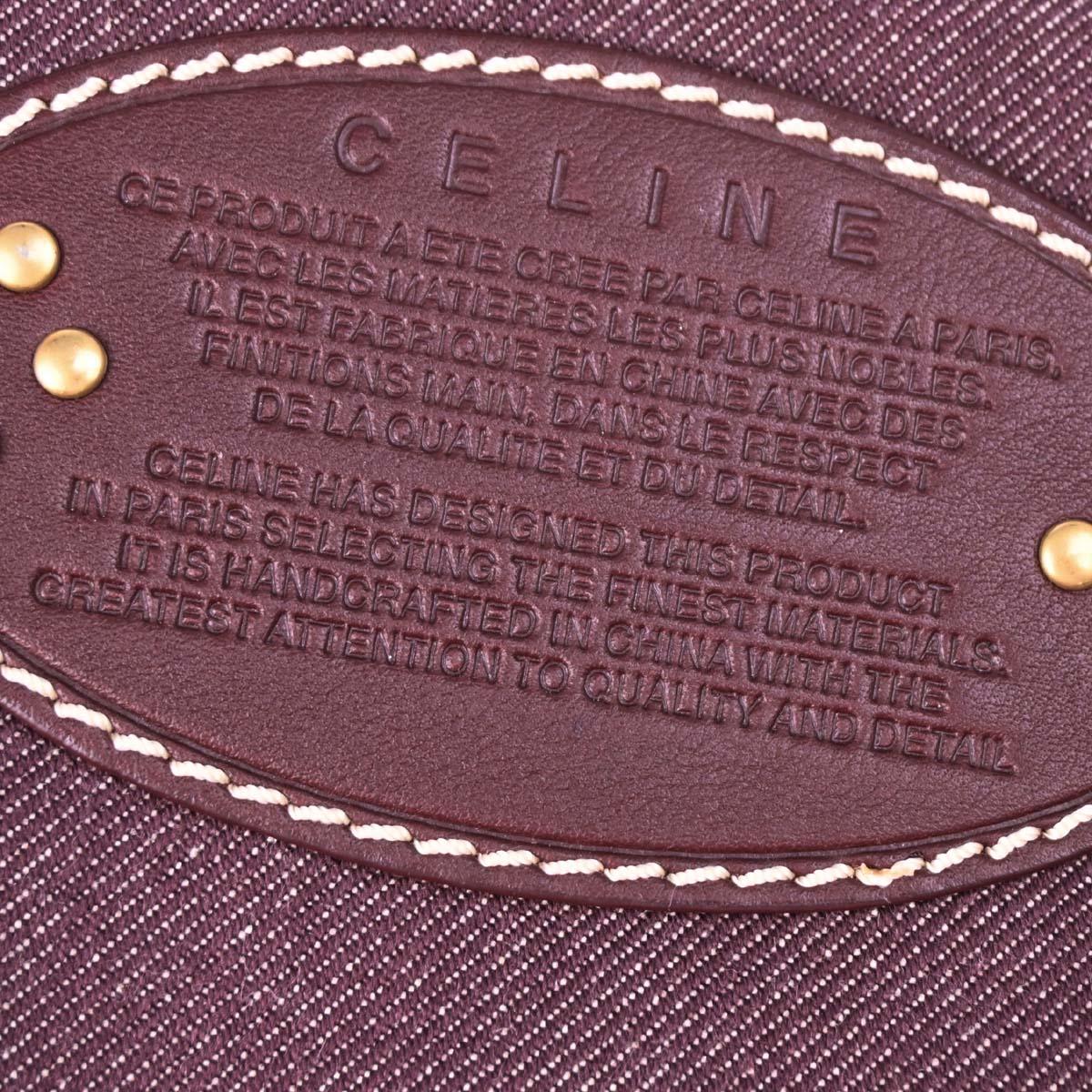 Celine Bordeaux Macadam Shoulder Bag - Image 10