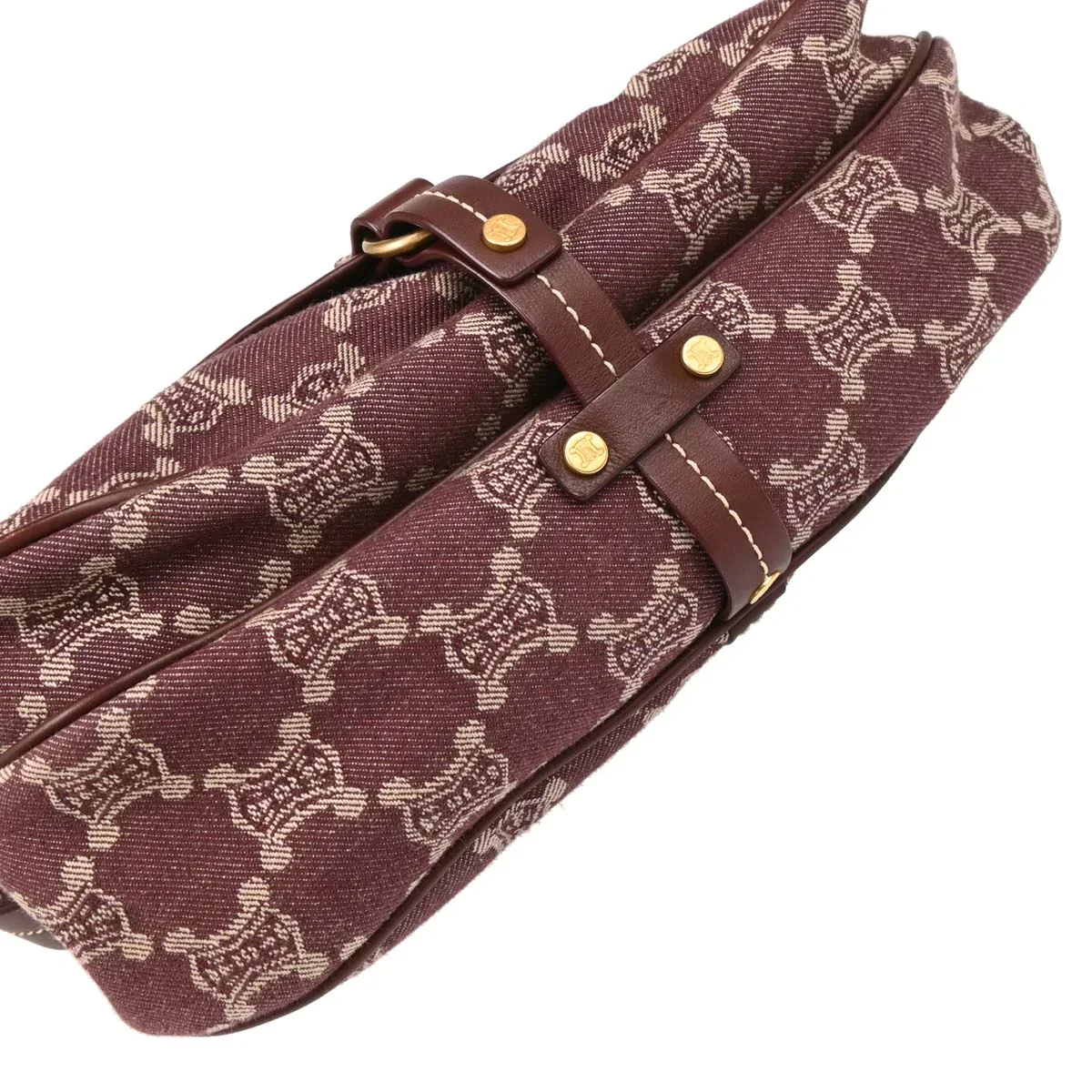 Celine Bordeaux Macadam Shoulder Bag - Image 4