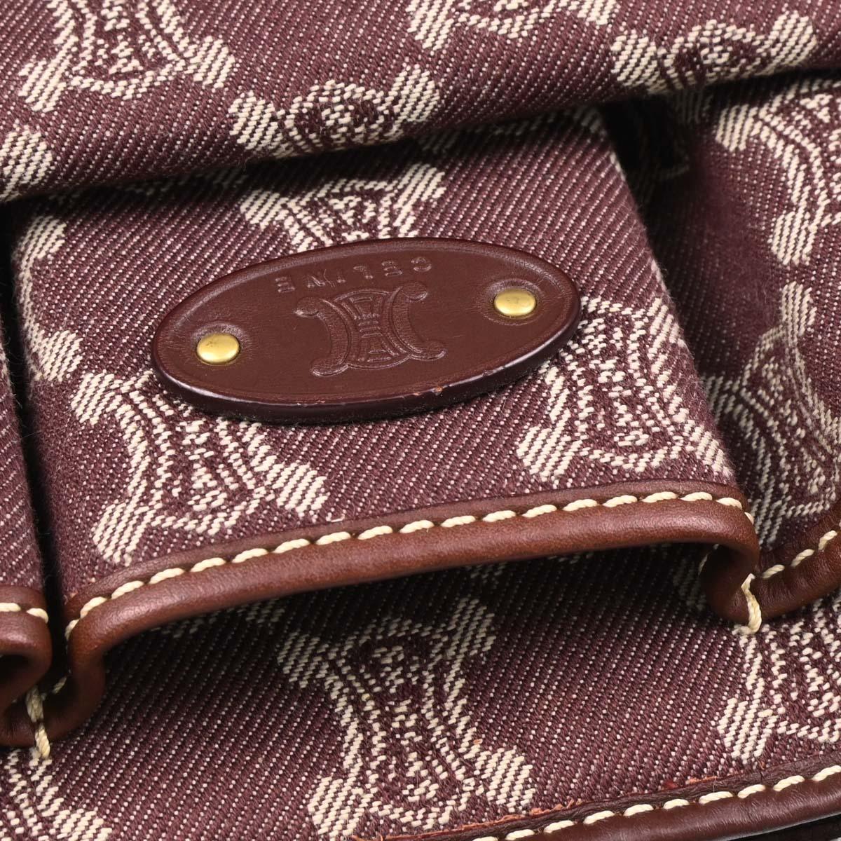 Celine Bordeaux Macadam Shoulder Bag - Image 6
