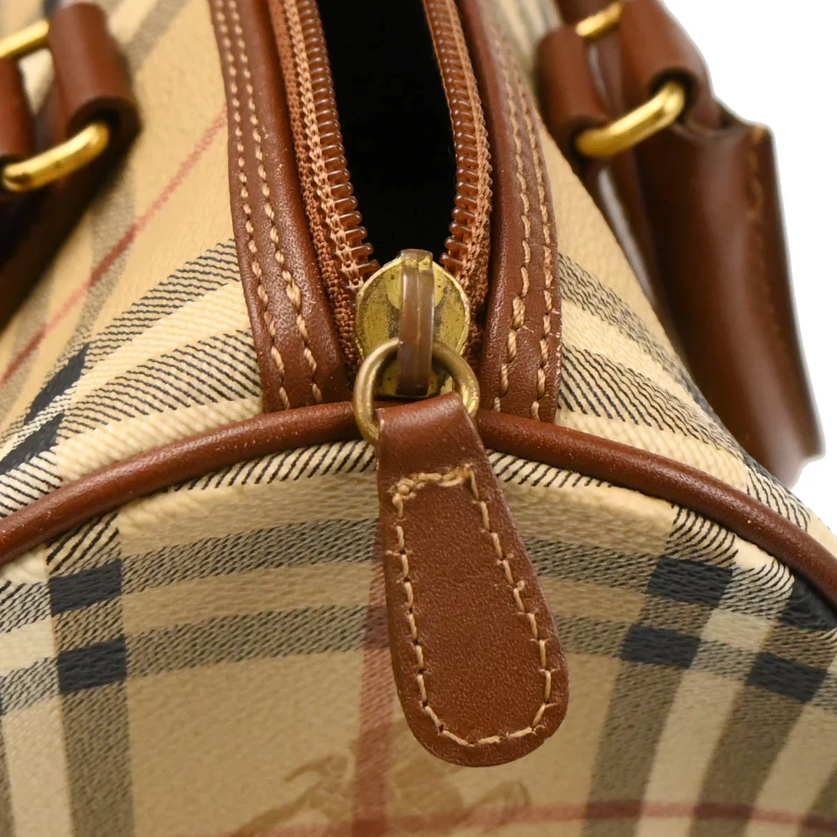 Burberry Beige House Check Handbag - Image 7