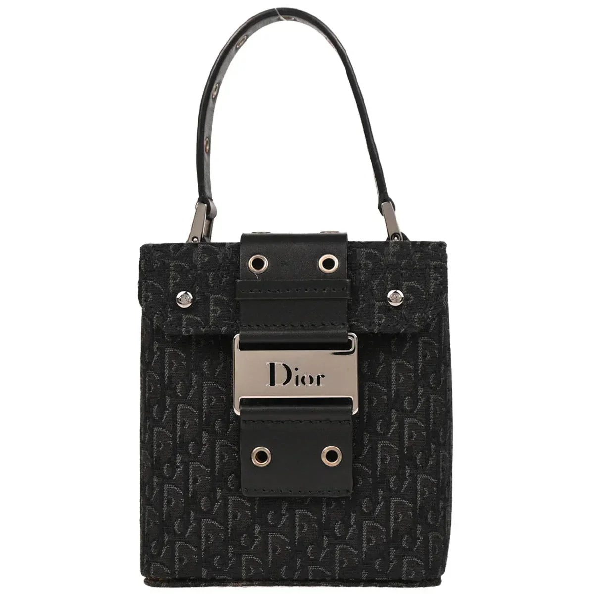 Christian Dior 2002 Black Street Chic Trotter Handbag