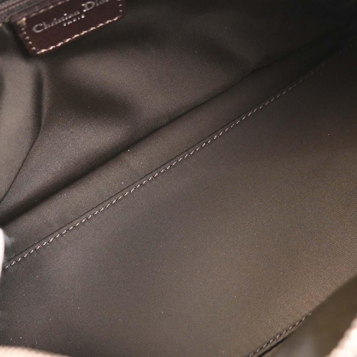 Christian Dior 2005 Brown PVC Trotter Romantic Handbag - Image 8