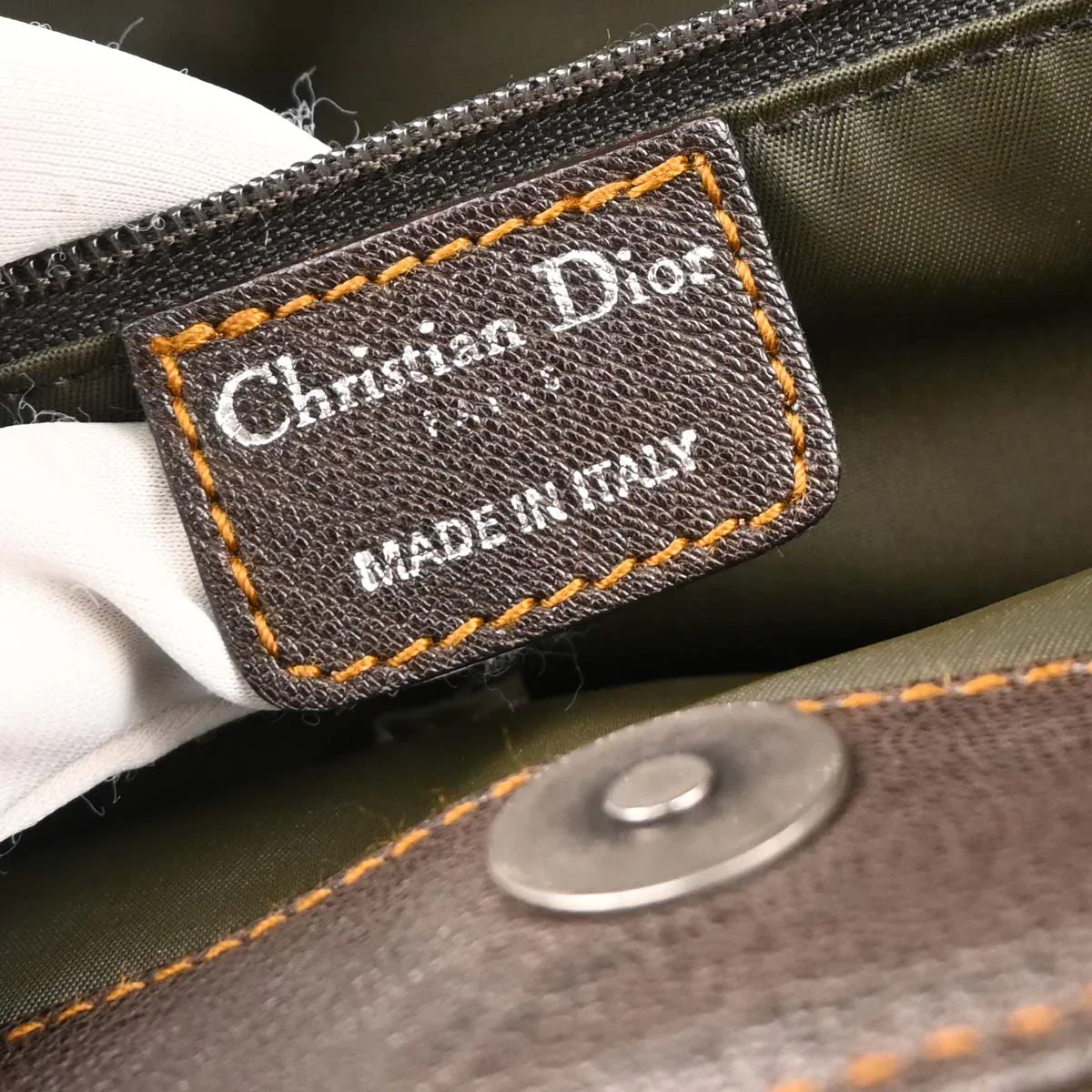 Christian Dior 2006 Brown Canvas Trotter Handbag - Image 9