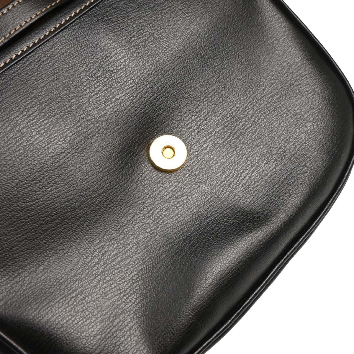 Loewe Black Brown Leather Velazquez 2way Shoulder Handbag - Image 8