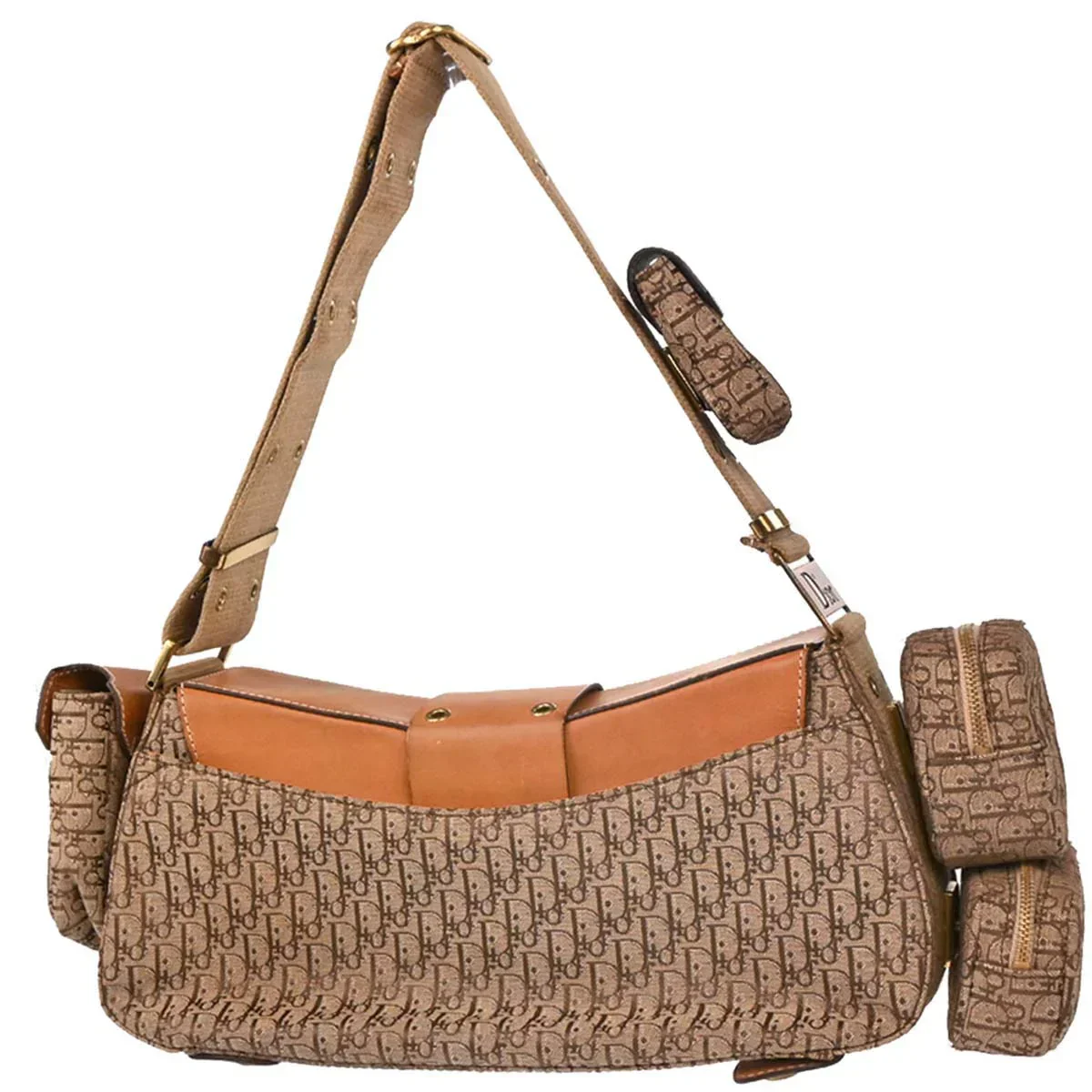 Christian Dior 2002 Brown Trotter Street Chic Columbus Shoulder Bag - Image 2