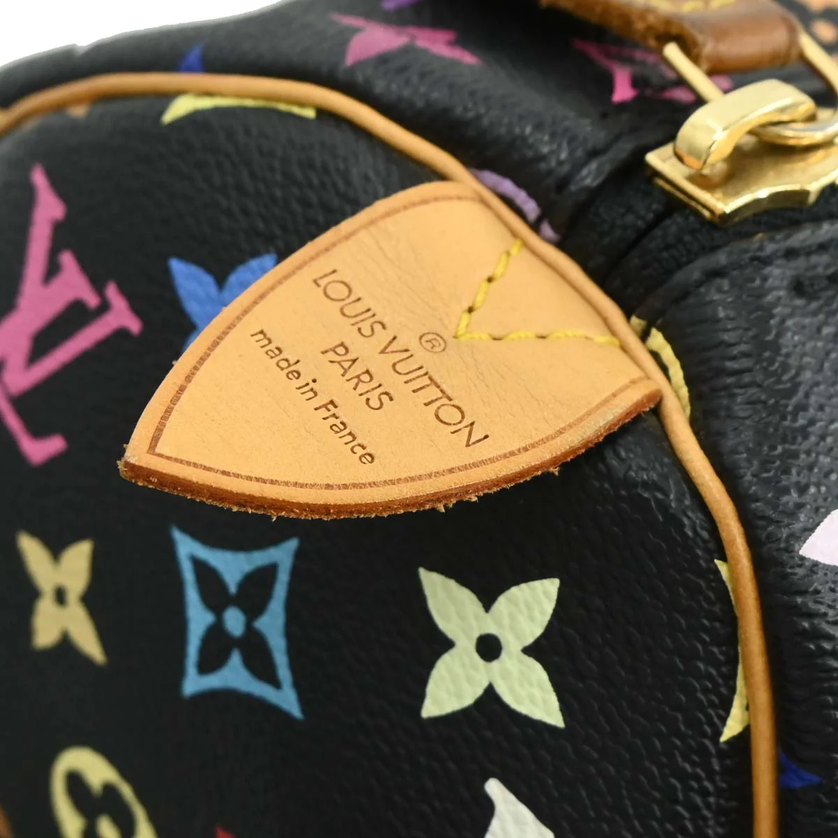 Louis Vuitton 2003 Black Monogram Multicolor Keepall 45 Handbag M92640 - Image 7