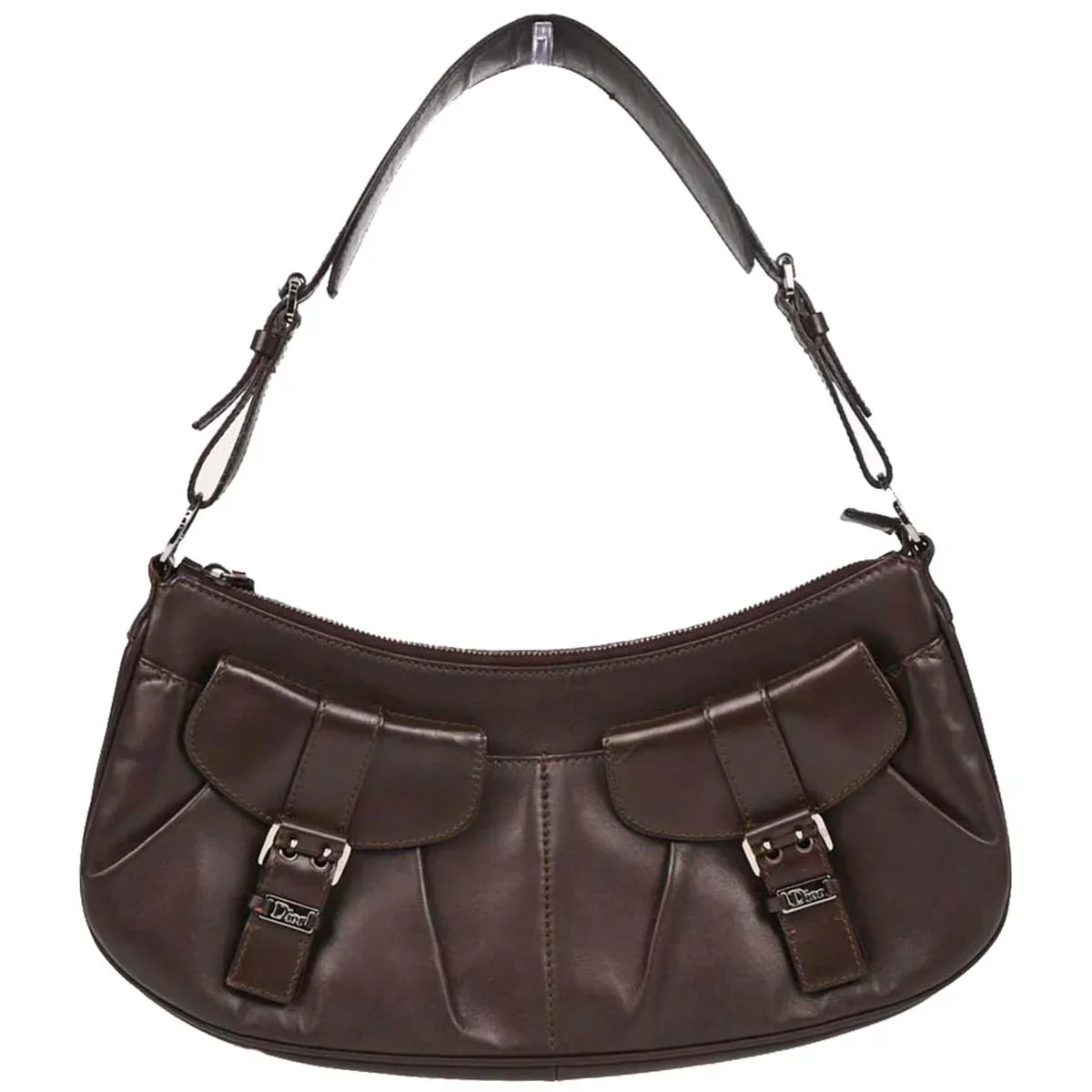 Christian Dior 2002 Brown Leather Handbag