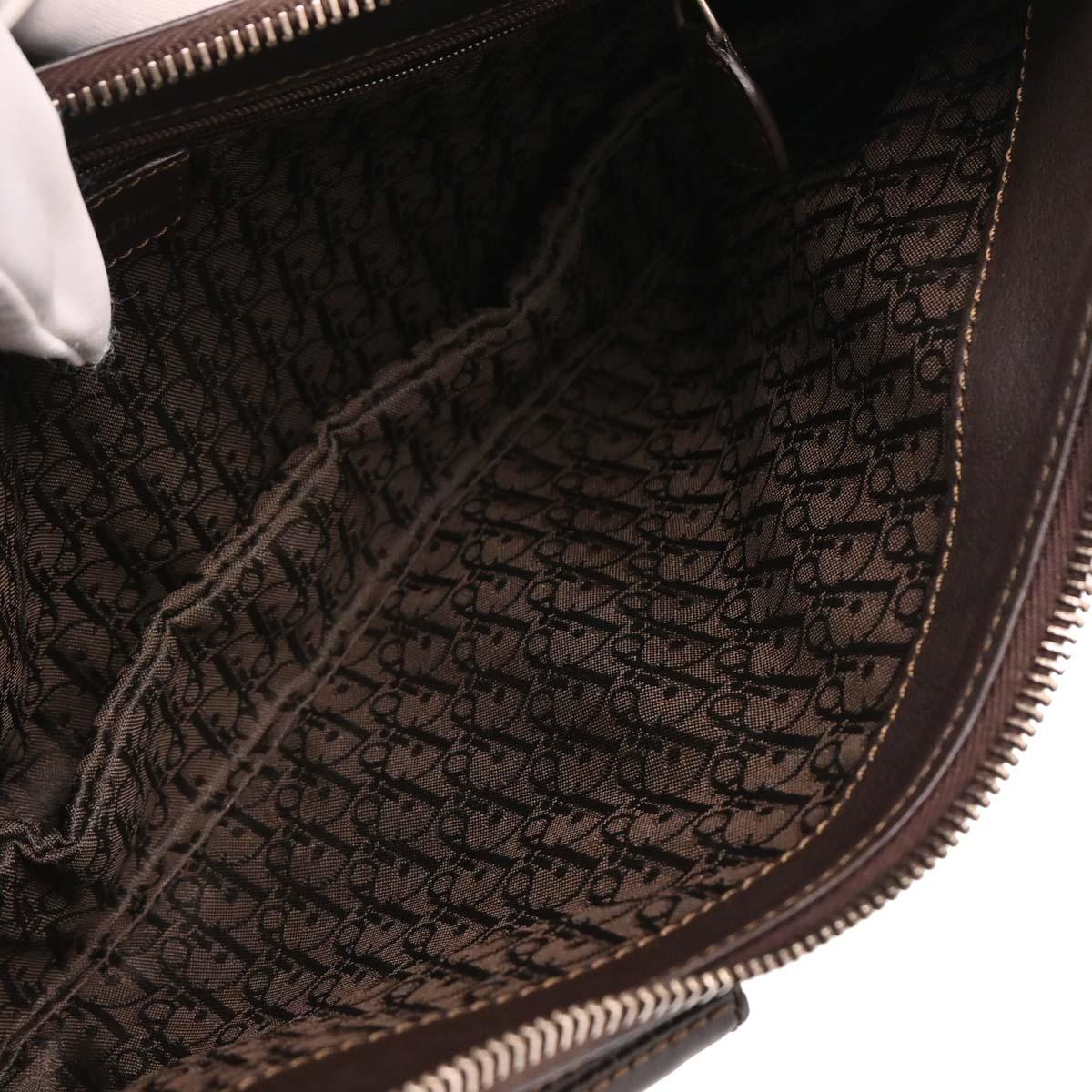 Christian Dior 2002 Brown Leather Handbag - Image 8