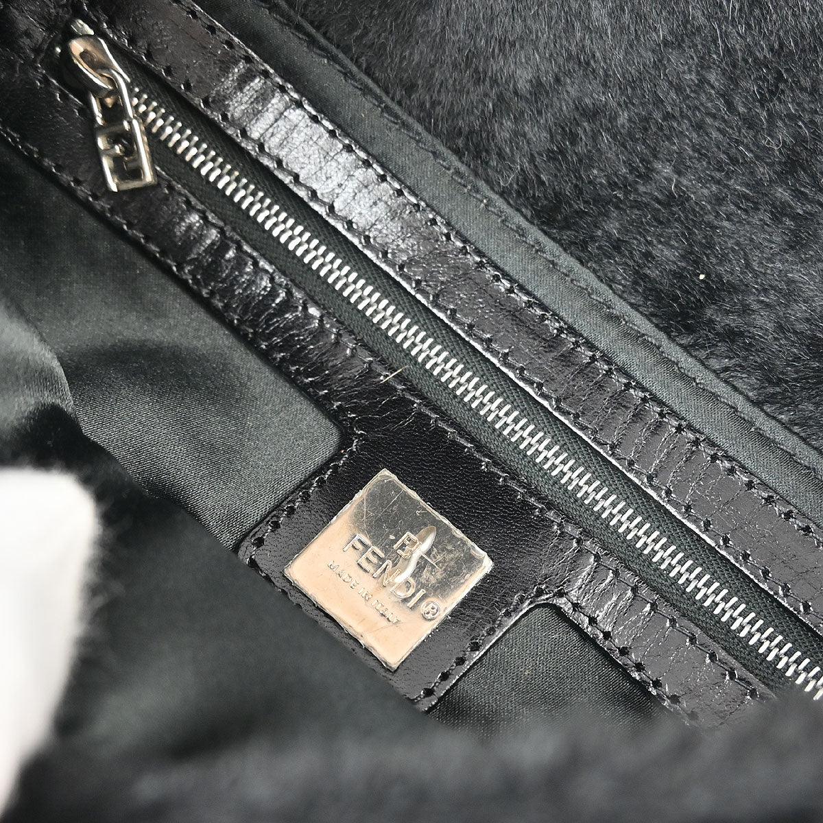 Fendi * 2009 Pony Hair Baguette Handbag - Image 9