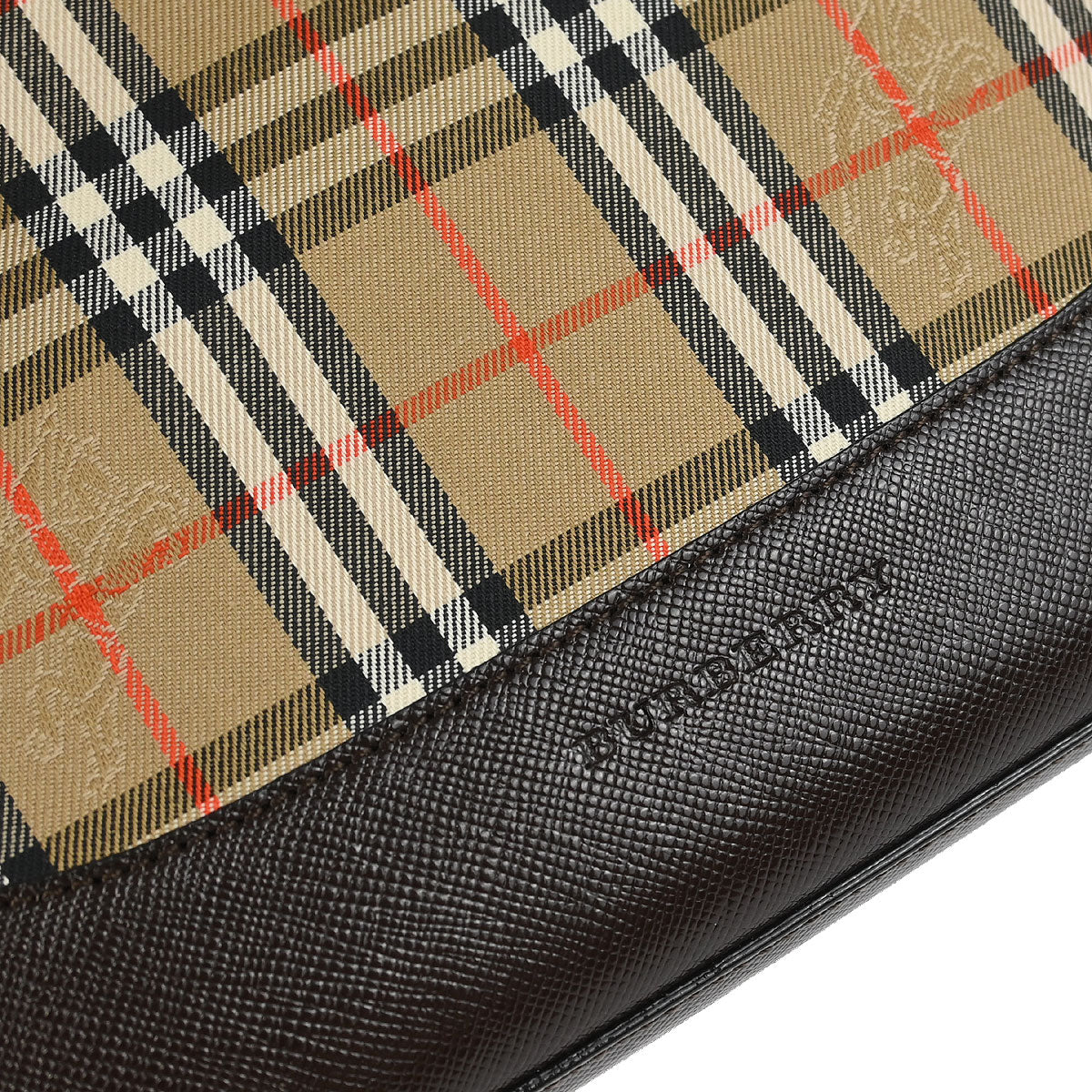 Burberry Beige Canvas House Check Tote Handbag - Image 5