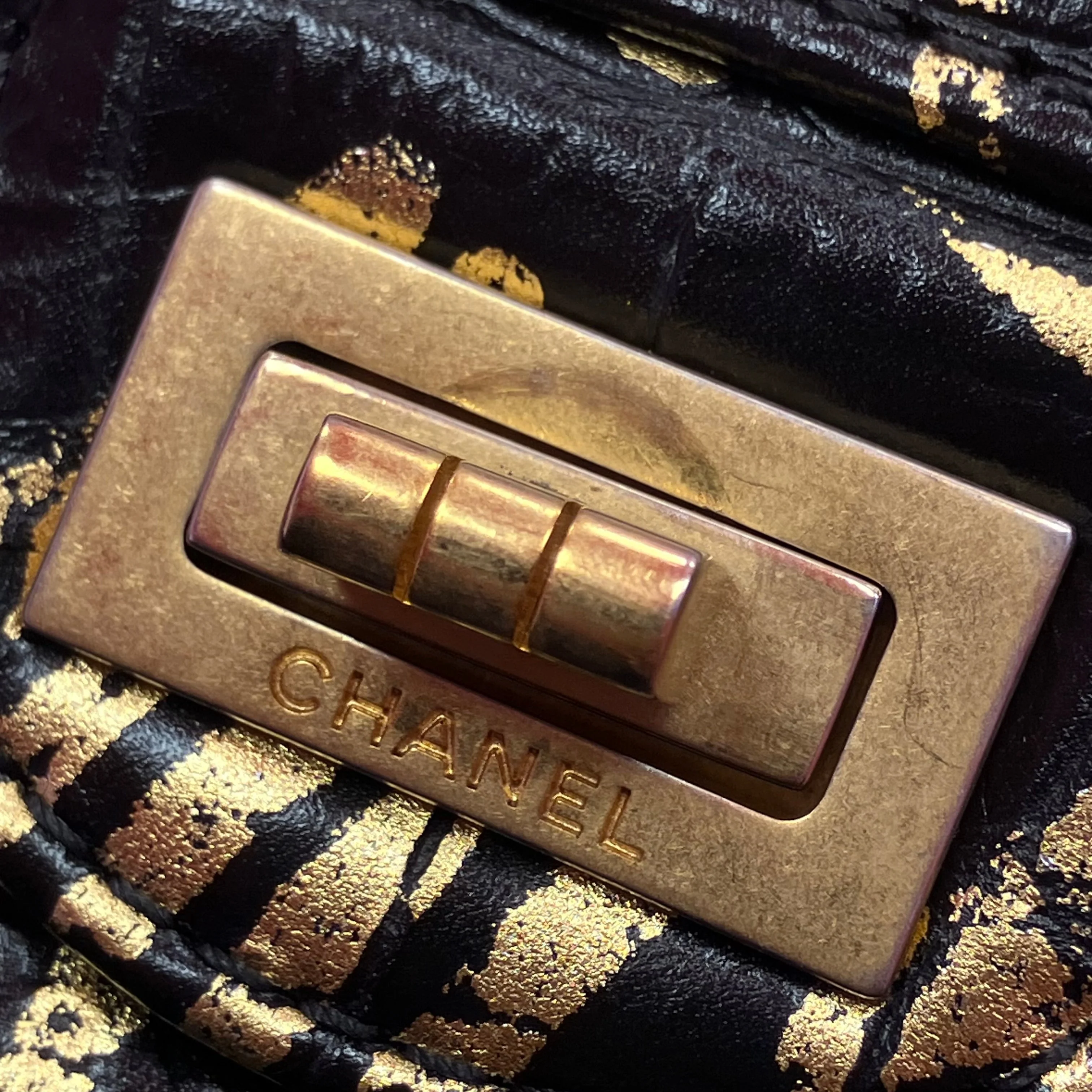 Chanel * 2019 Black Leather Mademoiselle Lock Shoulder Bag - Image 11