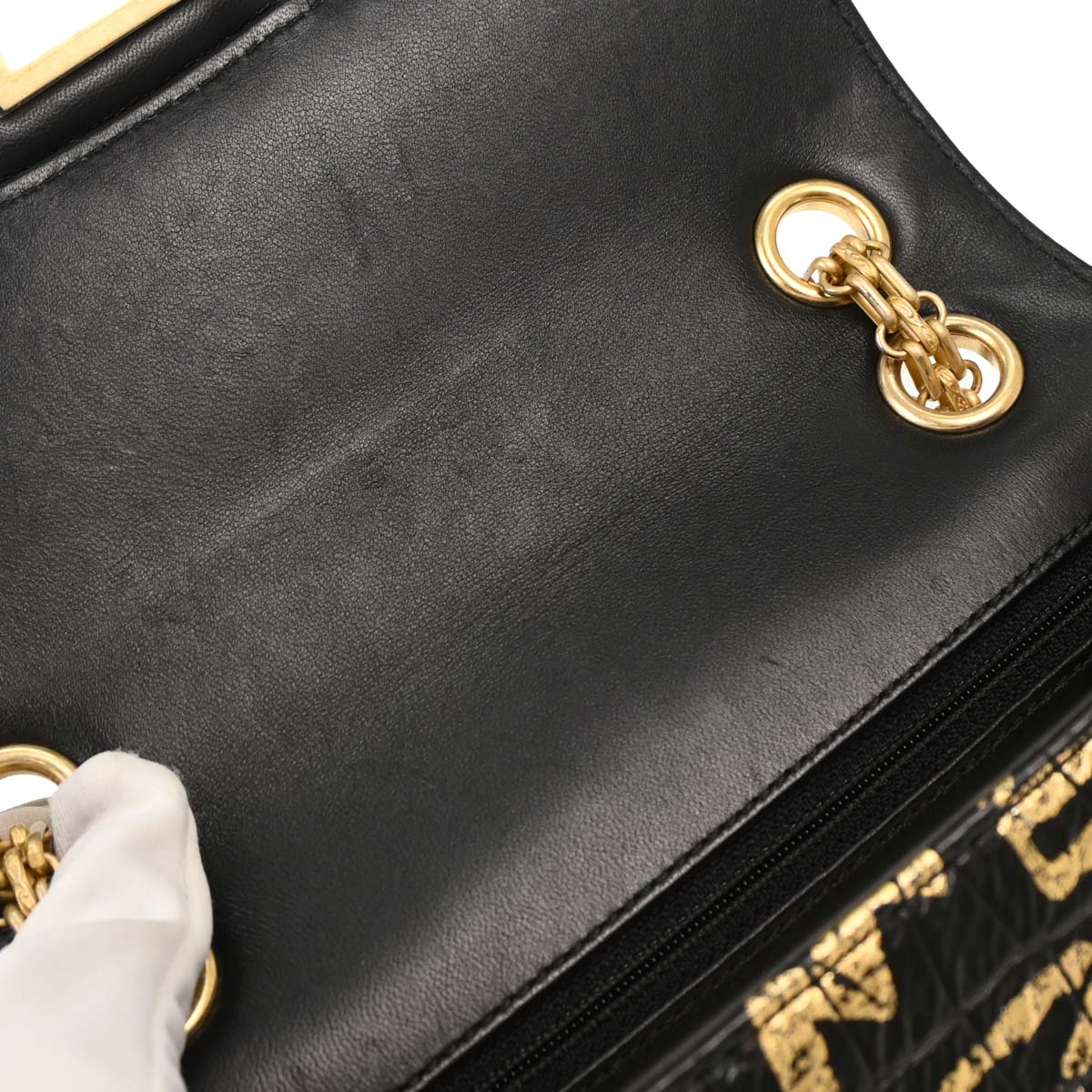 Chanel * 2019 Black Leather Mademoiselle Lock Shoulder Bag - Image 6
