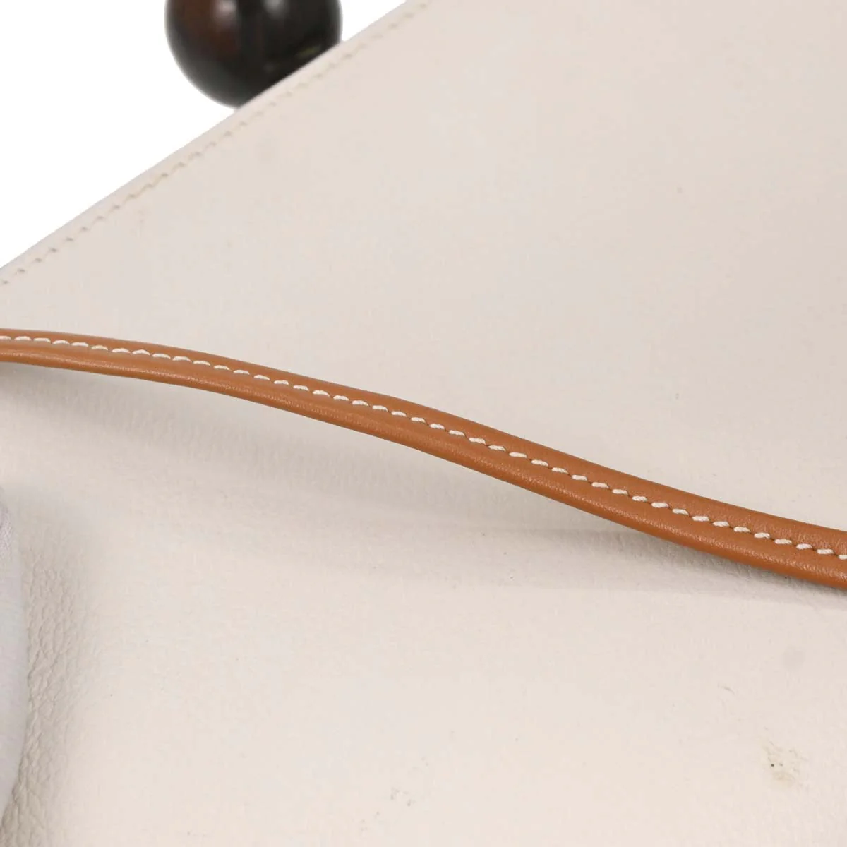 Hermes 1989 White Box Calf Sac A Malice Shoulder bag - Image 3