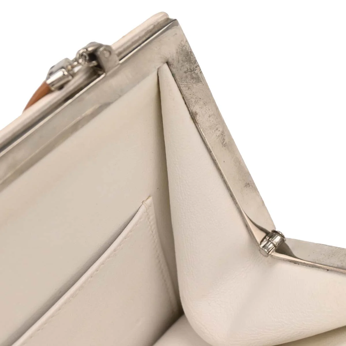 Hermes 1989 White Box Calf Sac A Malice Shoulder bag - Image 8
