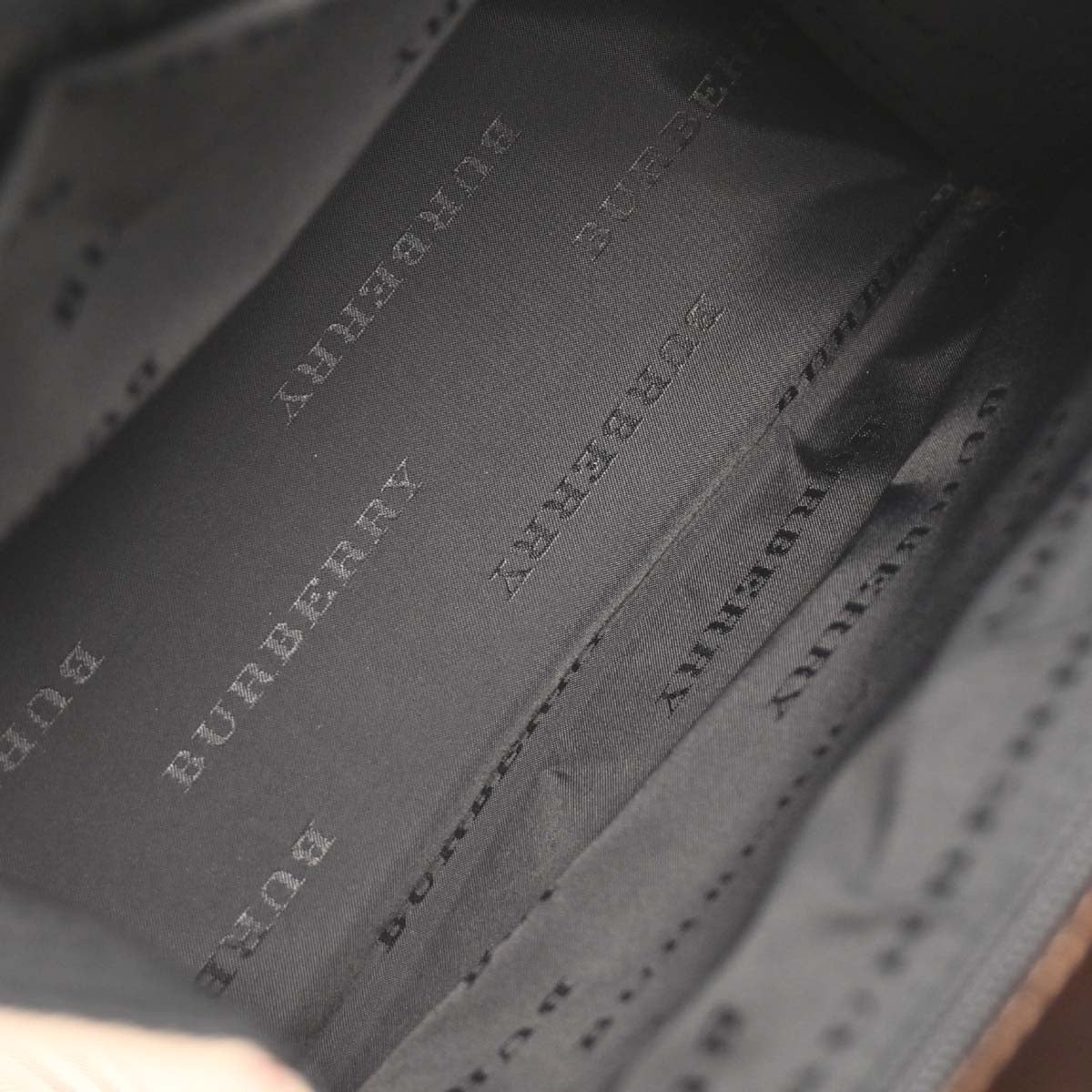 Burberry Beige Burberry Check Handbag - Image 8