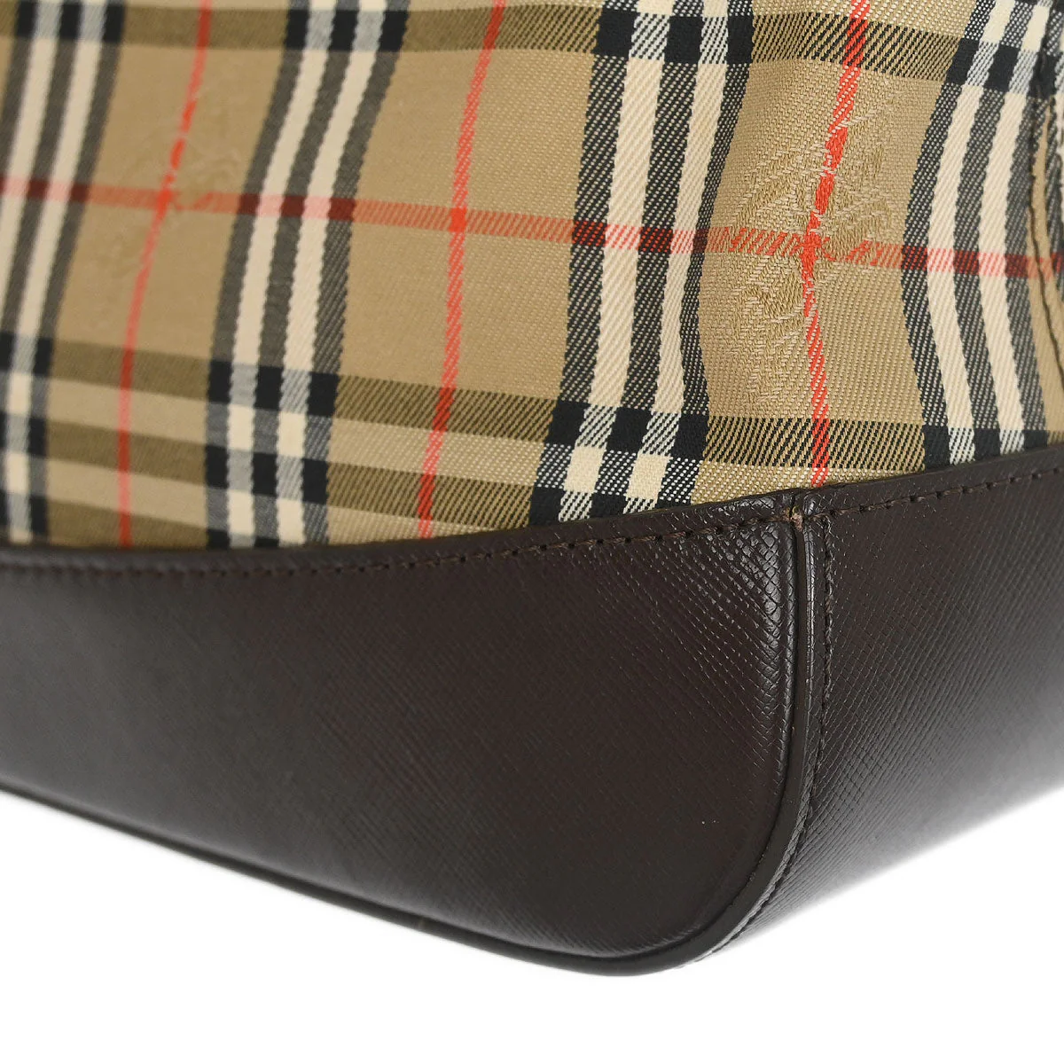 Burberrys Beige House Check Handbag - Image 7