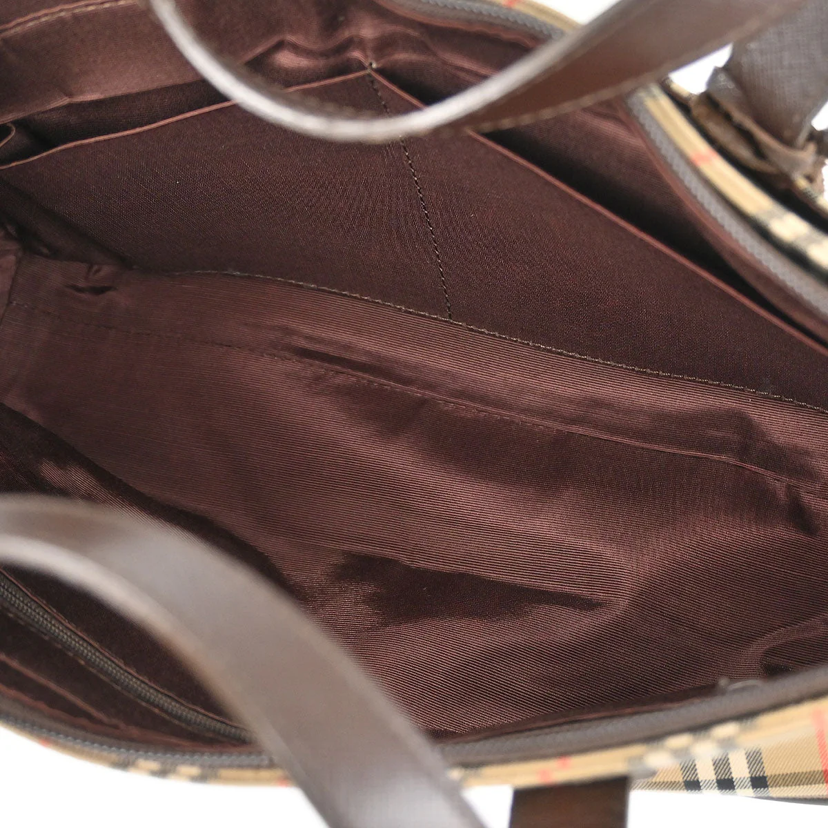 Burberrys Beige House Check Handbag - Image 9