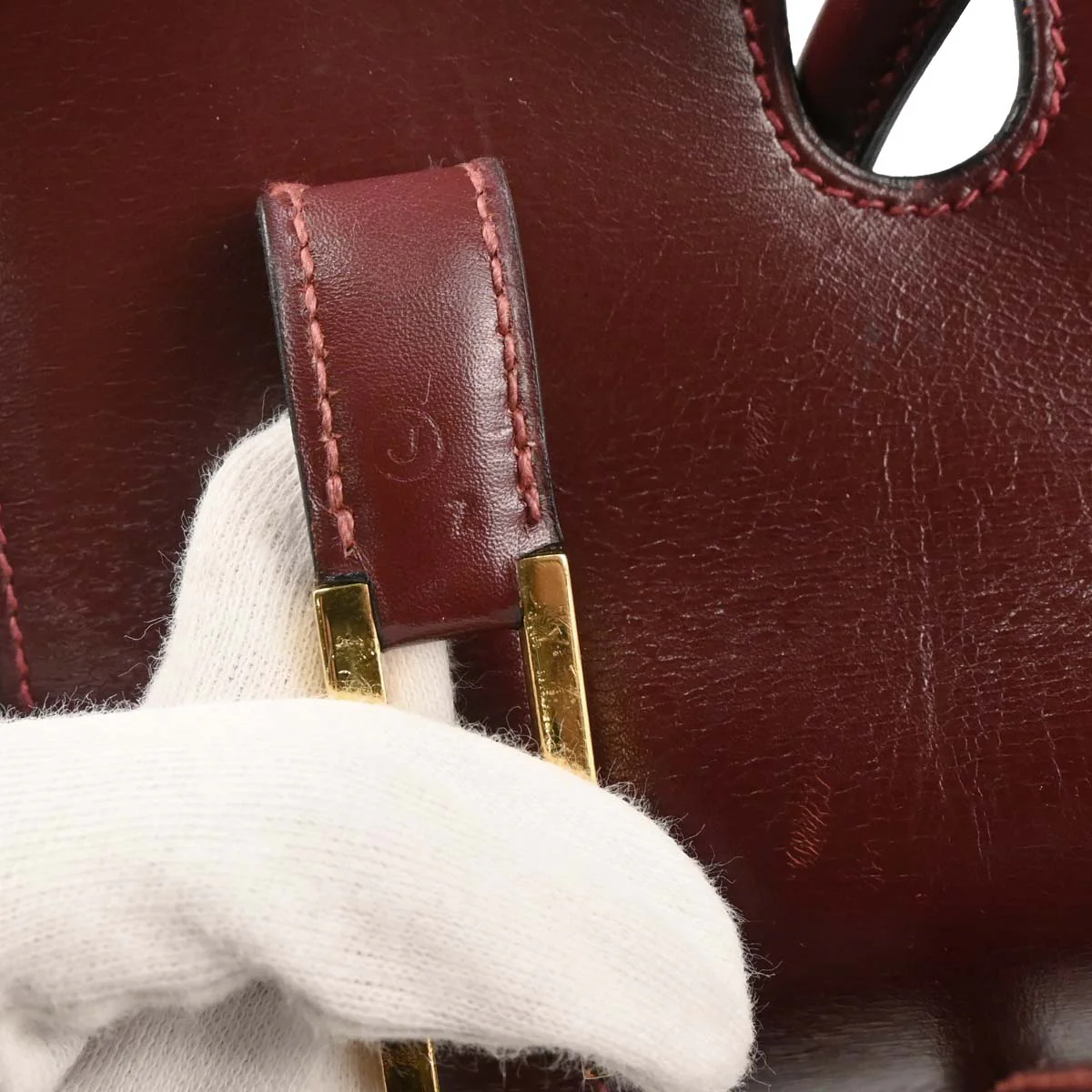 Hermes 1980 Rouge H Box Calf Drag 27 Handbag - Image 10